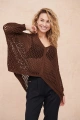 Sweter Damski Hotti BS Mleczna Czekolada Lurex