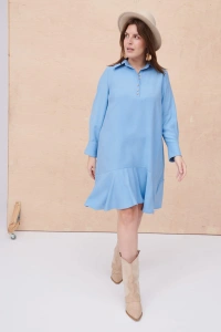 Sukienka Miggon Plus Size Błękitny