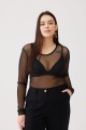 Bluzka Damska Lejla Plus Size Czarny