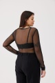 Bluzka Damska Lejla Plus Size Czarny