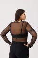 Bluzka Damska Lejla Plus Size Czarny