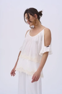 Bluzka Damska Hanii BS Ekri 