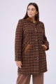 Płaszcz Damski Bordado Plus Size Ruda Krata