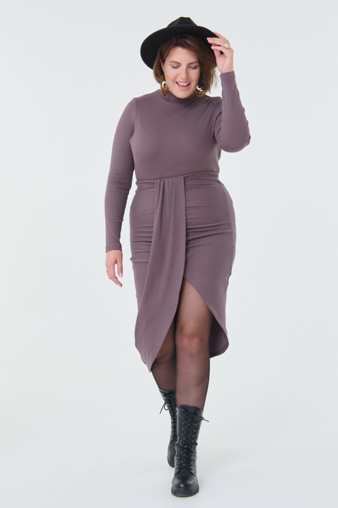 Spódnica Attina Plus Size Wrzos