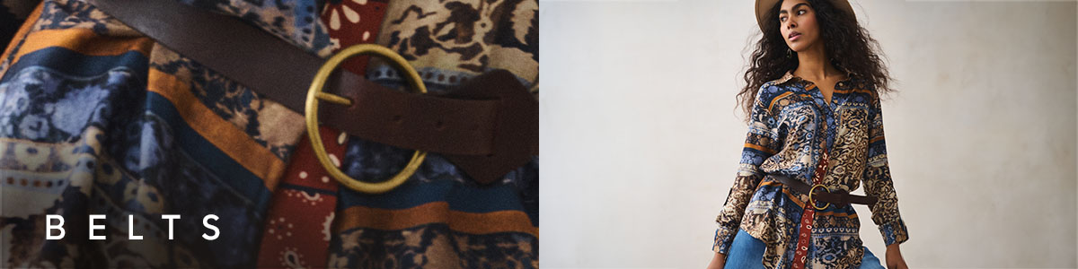 Belts boho blue shadow
