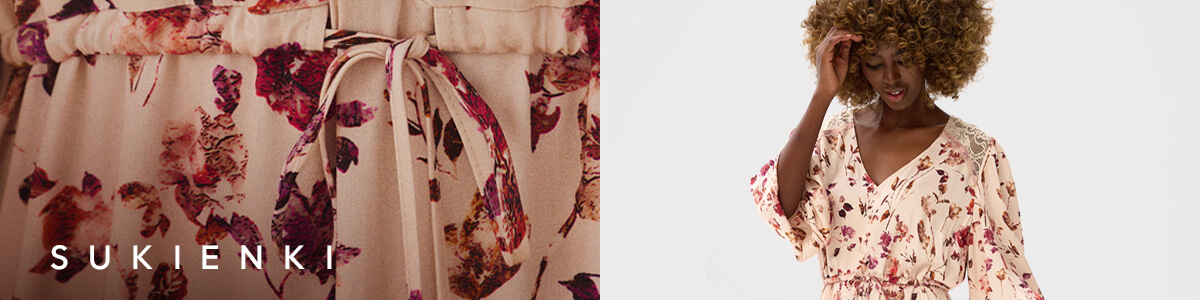 Sukienki damskie boho blue shadow