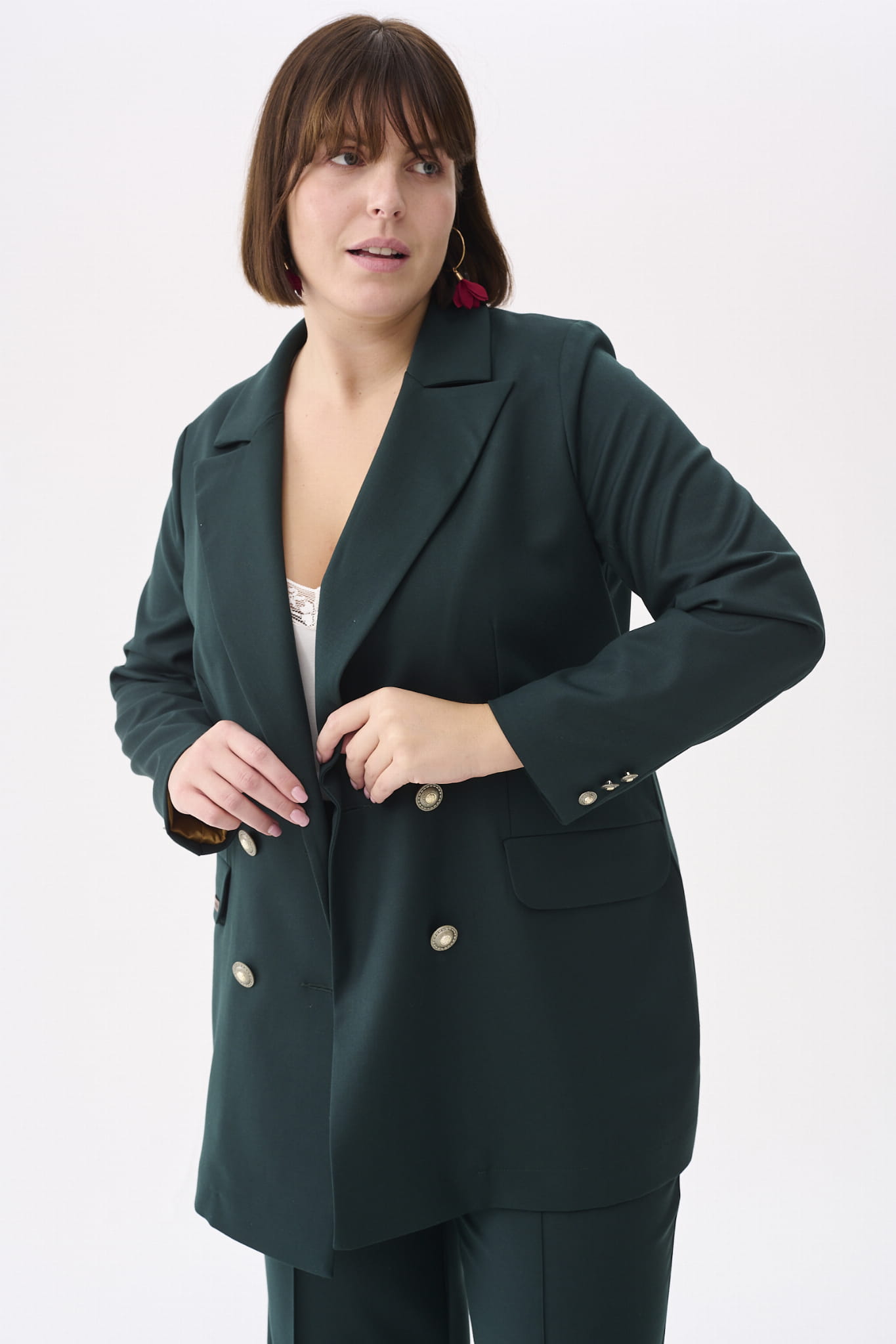 Marynarka Damska Celia Plus Size But. Zieleń